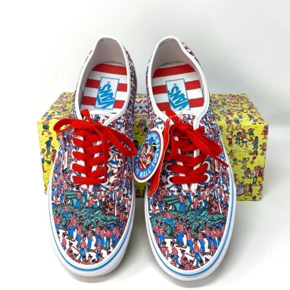 💖MEGA SALE💖VANS Where's Waldo Addition Authentic Textile Mens Size VN0A348A3RZ - Picture 8 of 12